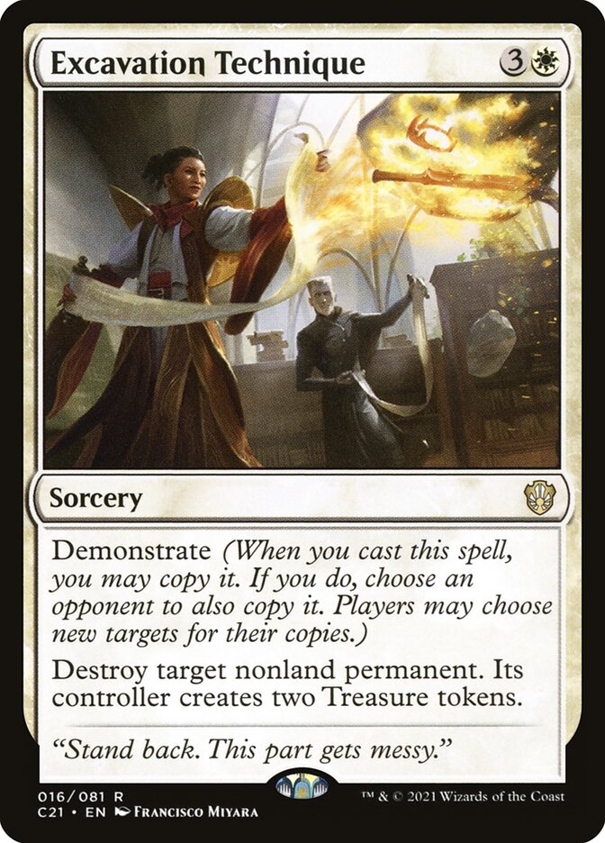 Excavation Technique card front