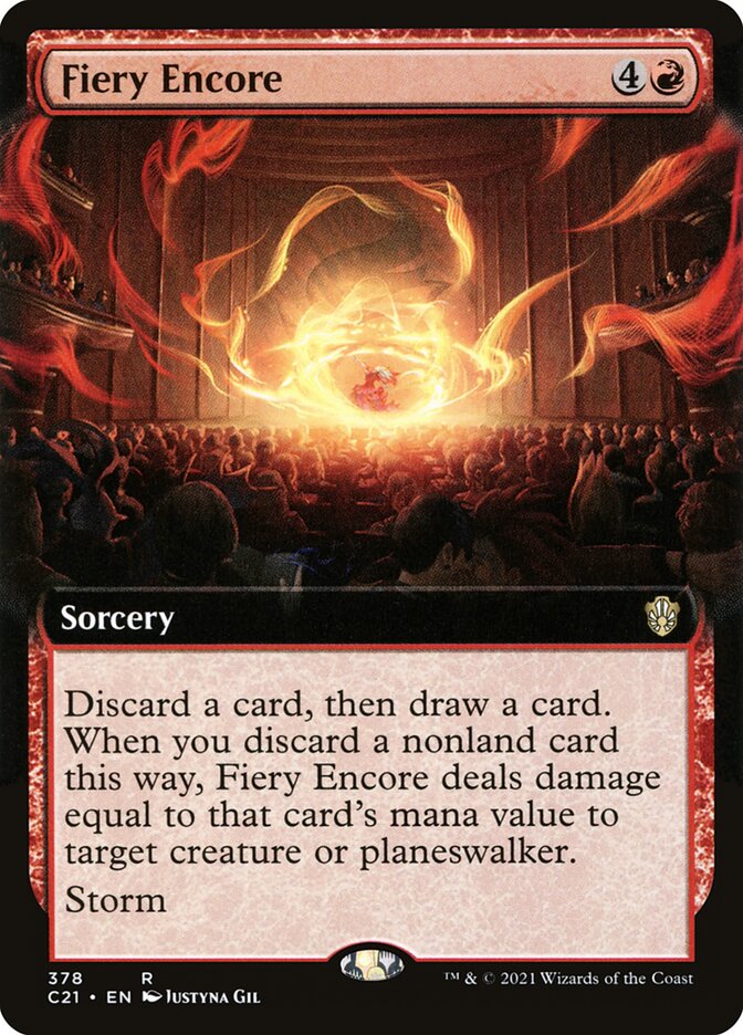 Fiery Encore card front
