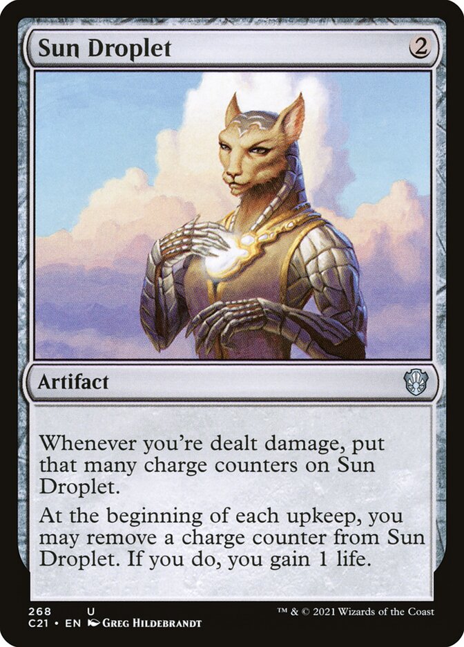 Sun Droplet card front