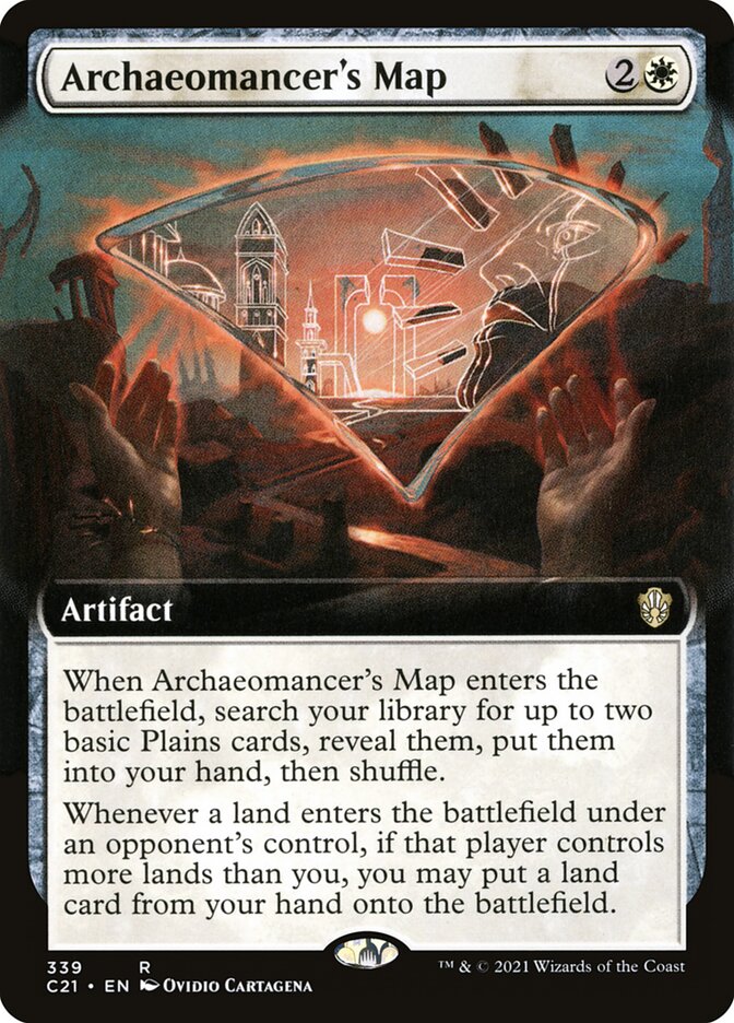 Archaeomancer's Map card front