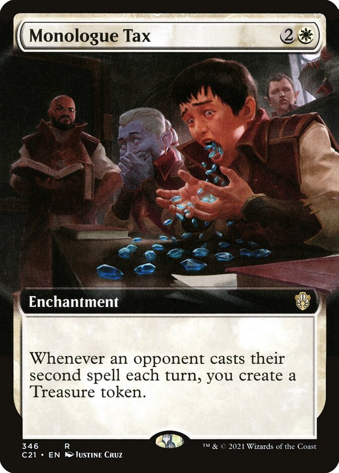 Monologue Tax card front