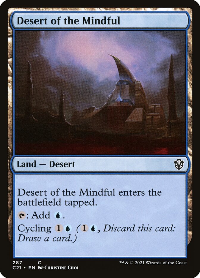 Desert of the Mindful card front