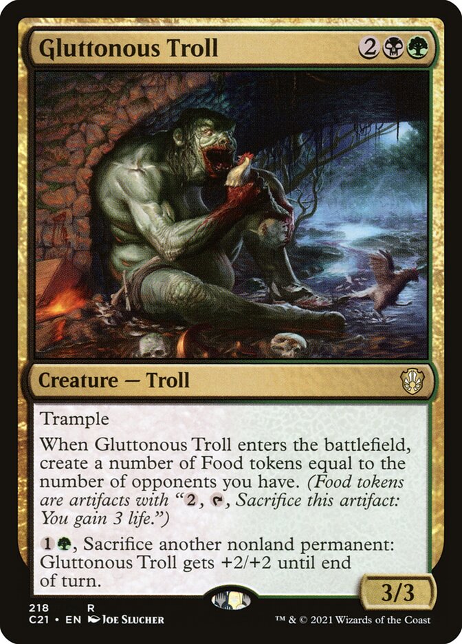 Gluttonous Troll card front