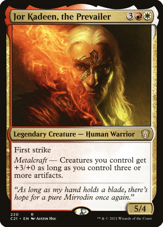 Jor Kadeen, the Prevailer card front