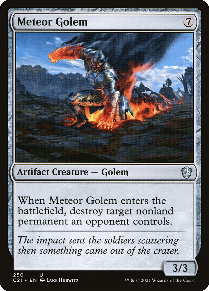 Meteor Golem card front