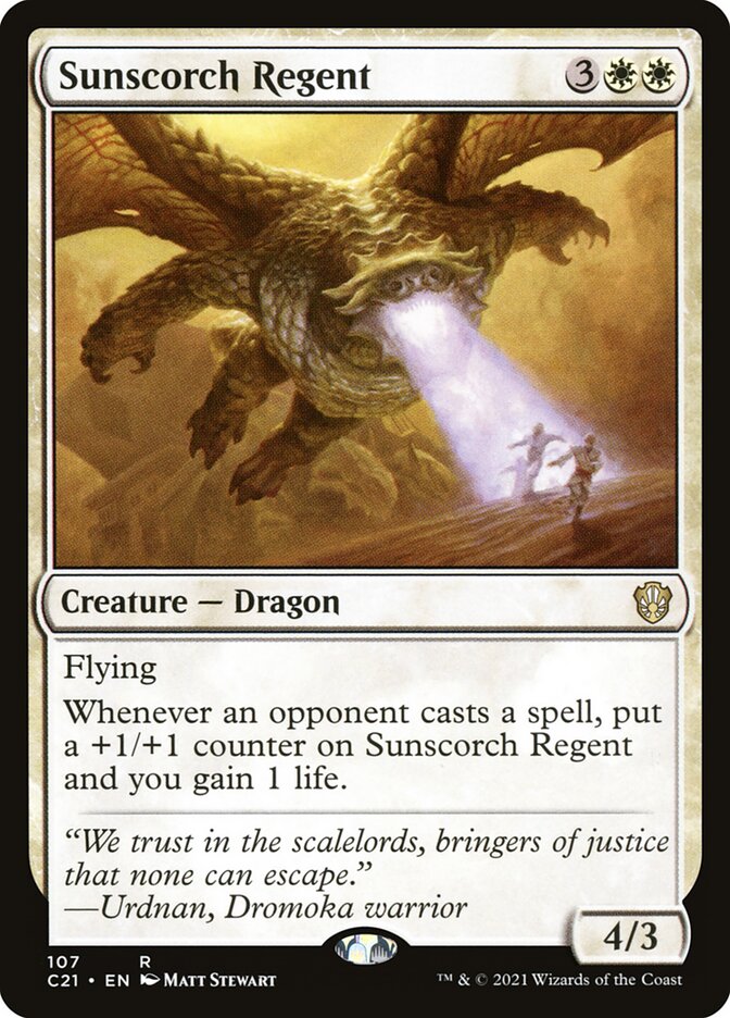 Sunscorch Regent card front
