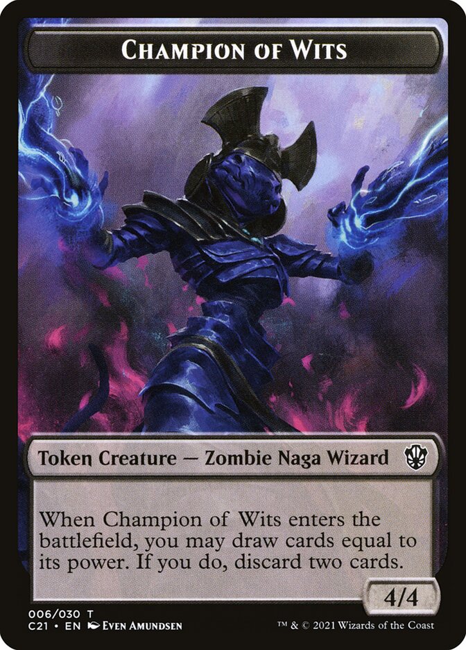 Champion of Wits card front
