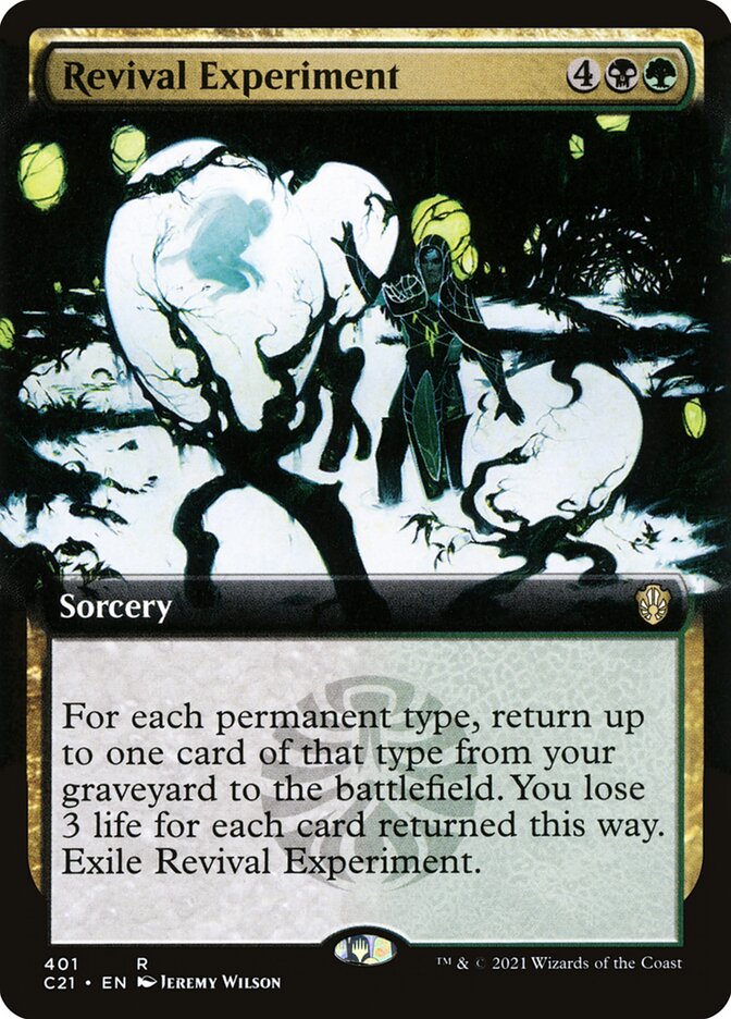 Revival Experiment card front