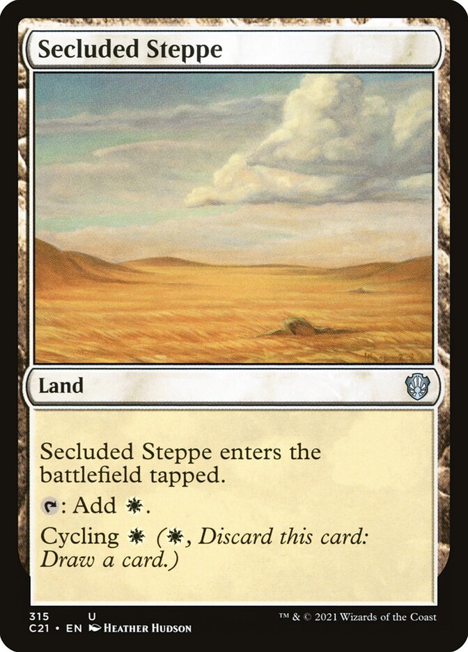 Secluded Steppe card front