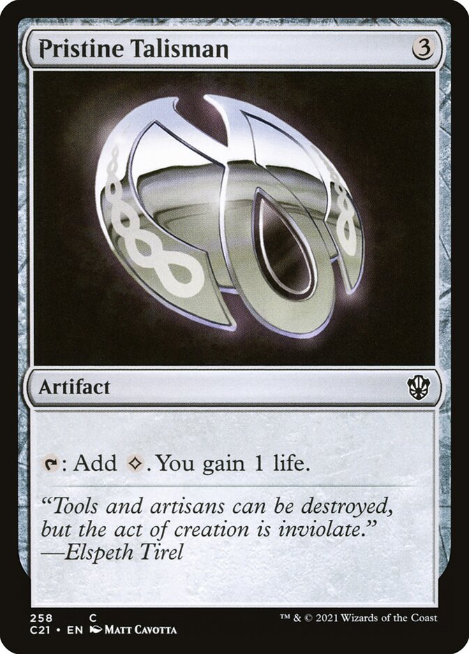 Pristine Talisman card front
