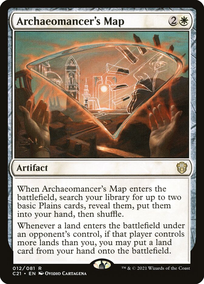 Archaeomancer's Map card front