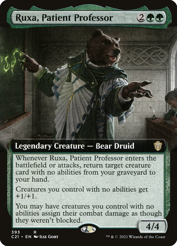 Ruxa, Patient Professor card front