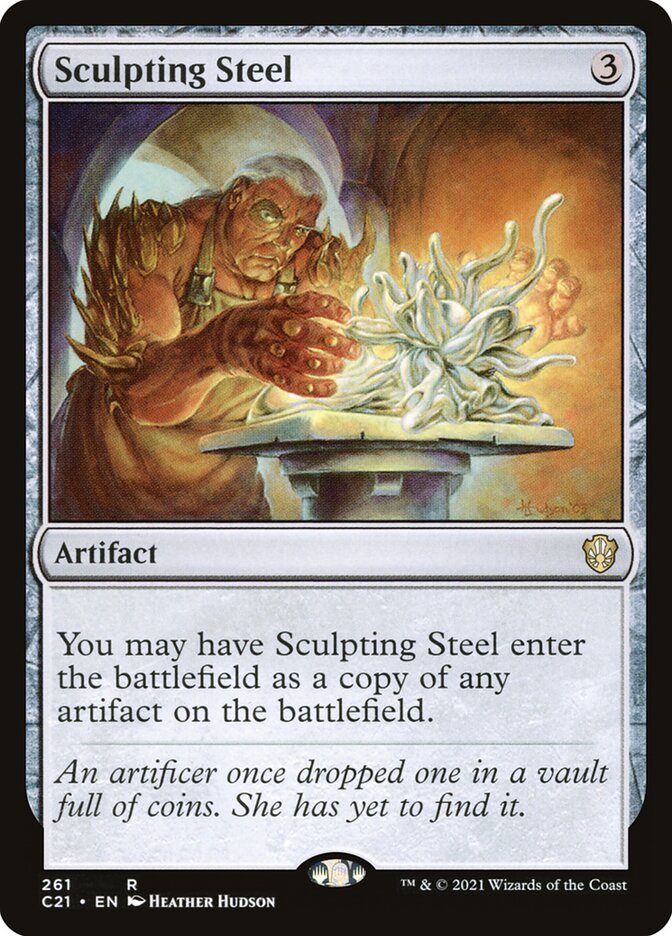 Sculpting Steel card front