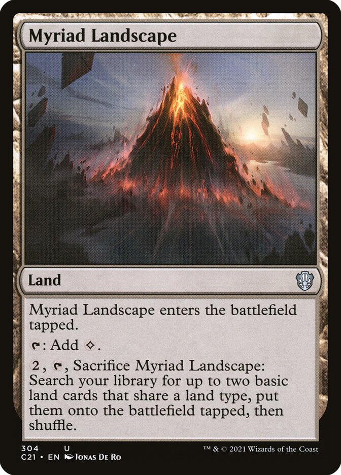Myriad Landscape card front