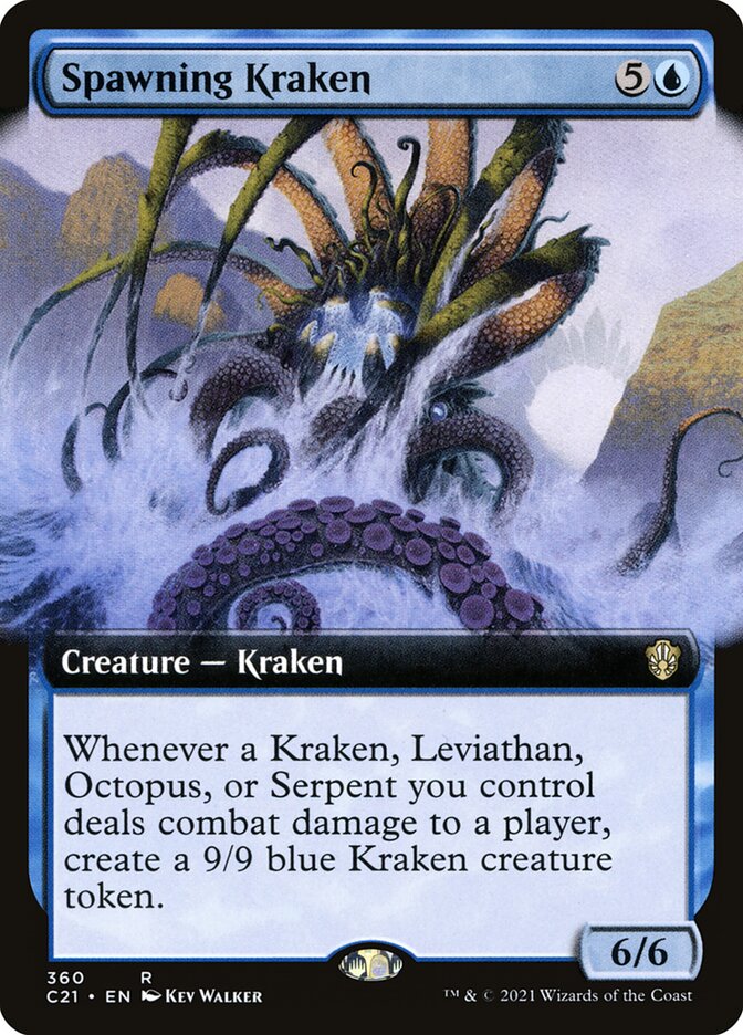 Spawning Kraken card front