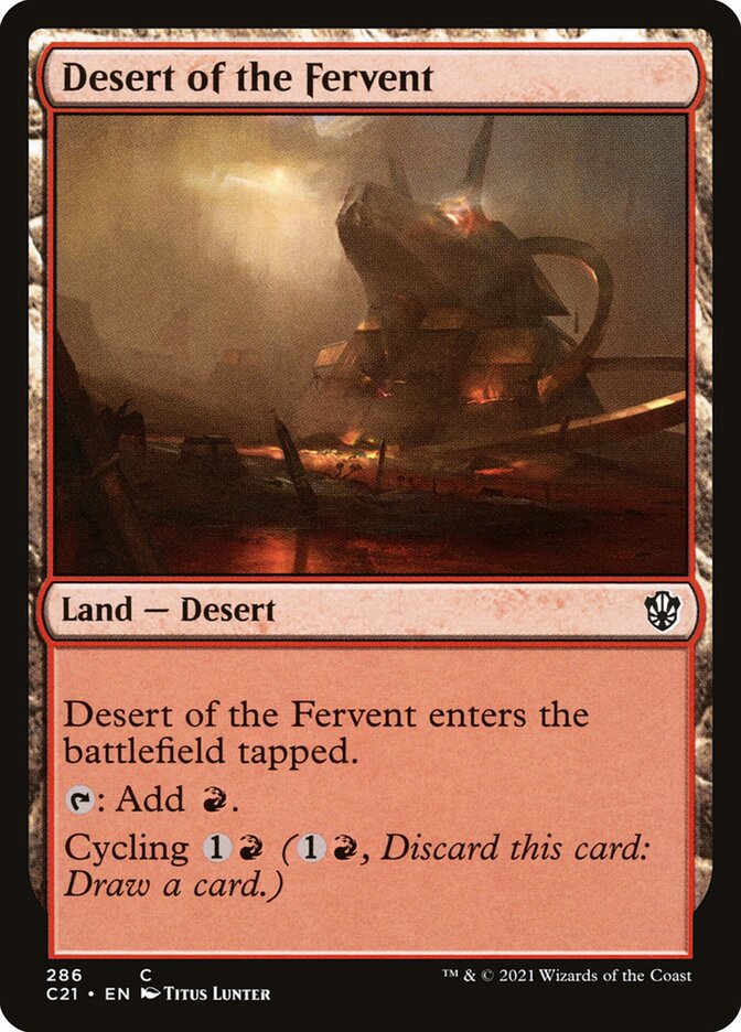 Desert of the Fervent card front