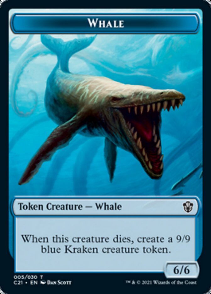 Whale card front
