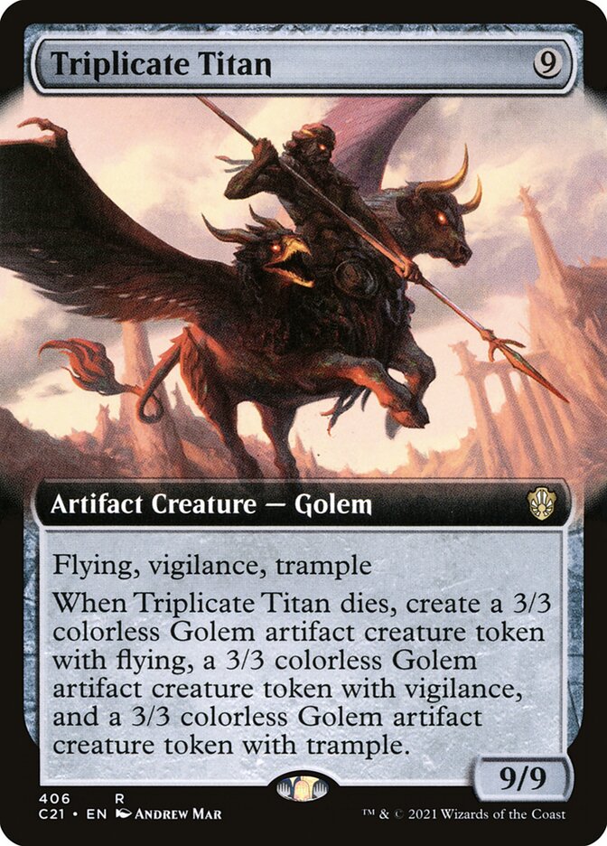 Triplicate Titan card front