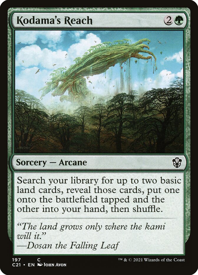 Kodama's Reach card front