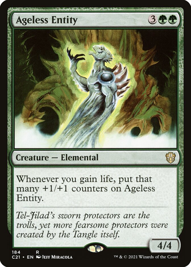 Ageless Entity card front