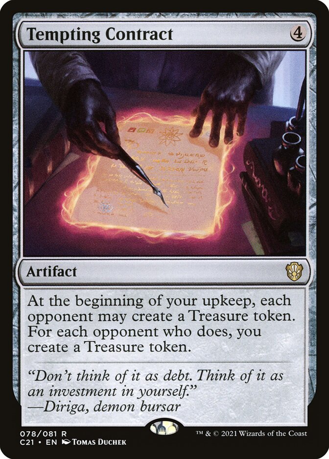 Tempting Contract card front