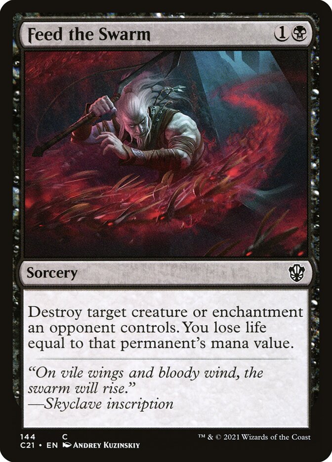 Feed the Swarm card front