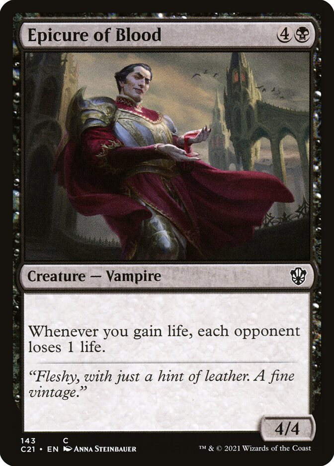 Epicure of Blood card front