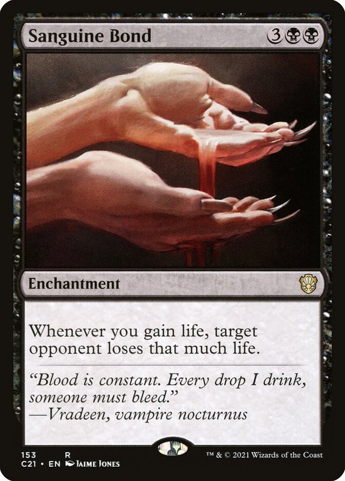 Sanguine Bond card front