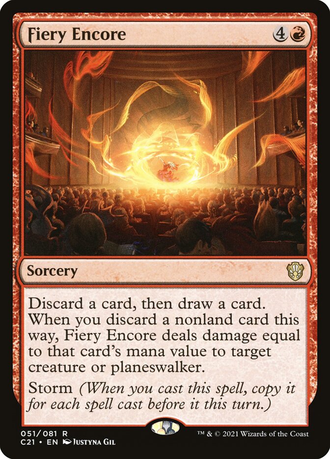 Fiery Encore card front