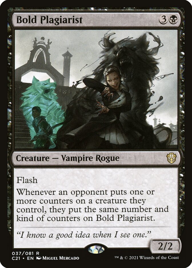 Bold Plagiarist card front