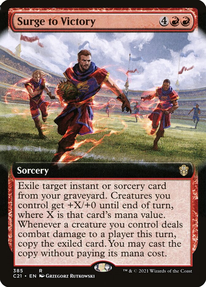 Surge to Victory card front