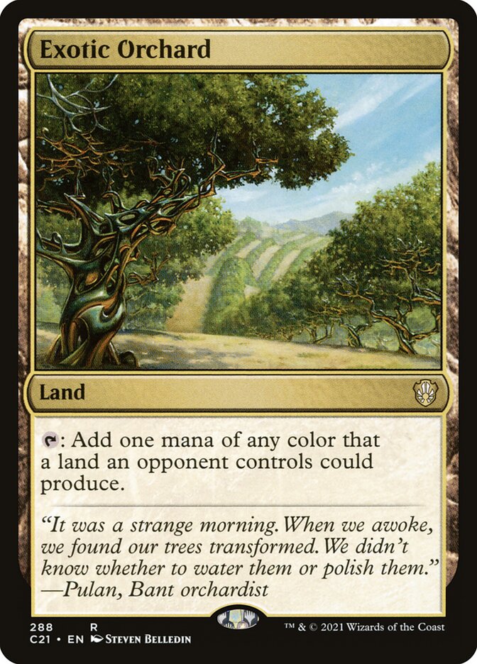 Exotic Orchard card front