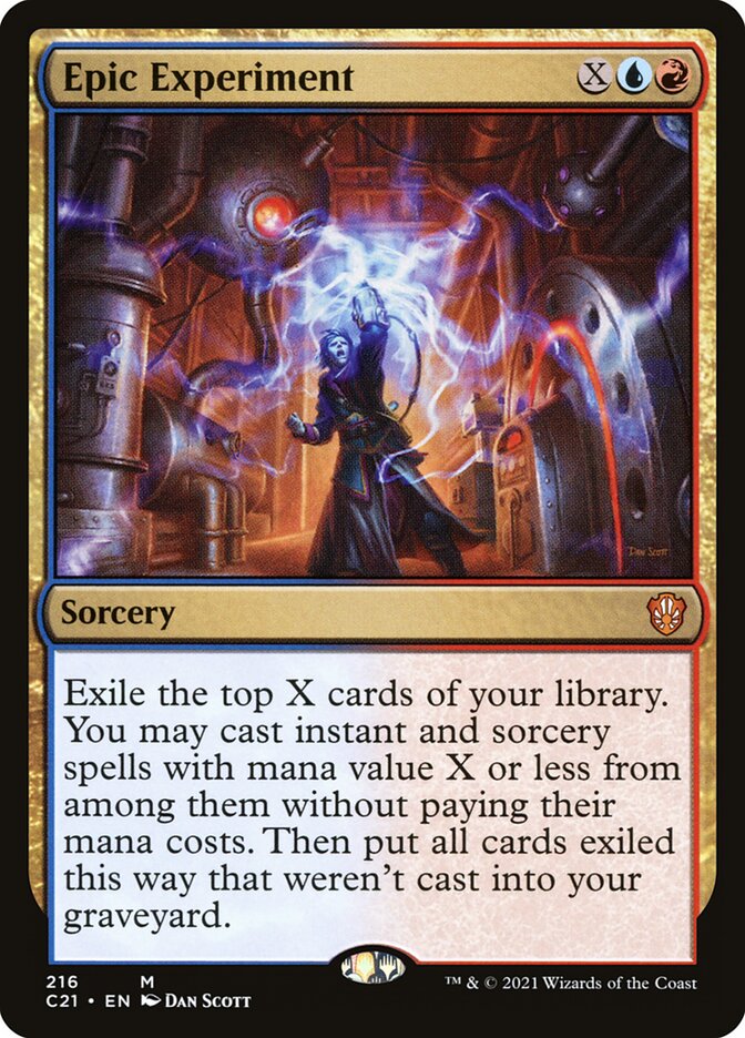 Epic Experiment card front