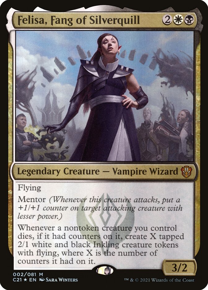 Felisa, Fang of Silverquill card front