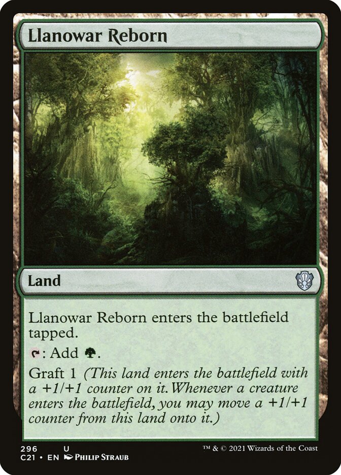 Llanowar Reborn card front