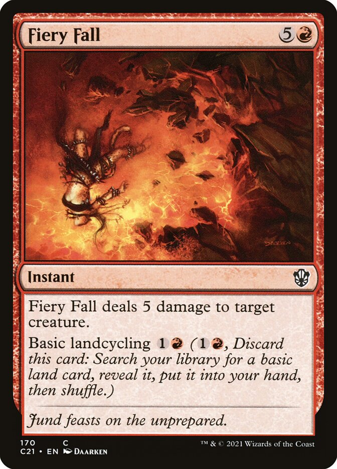 Fiery Fall card front