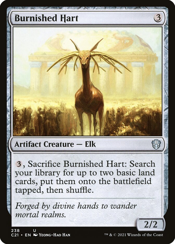 Burnished Hart card front