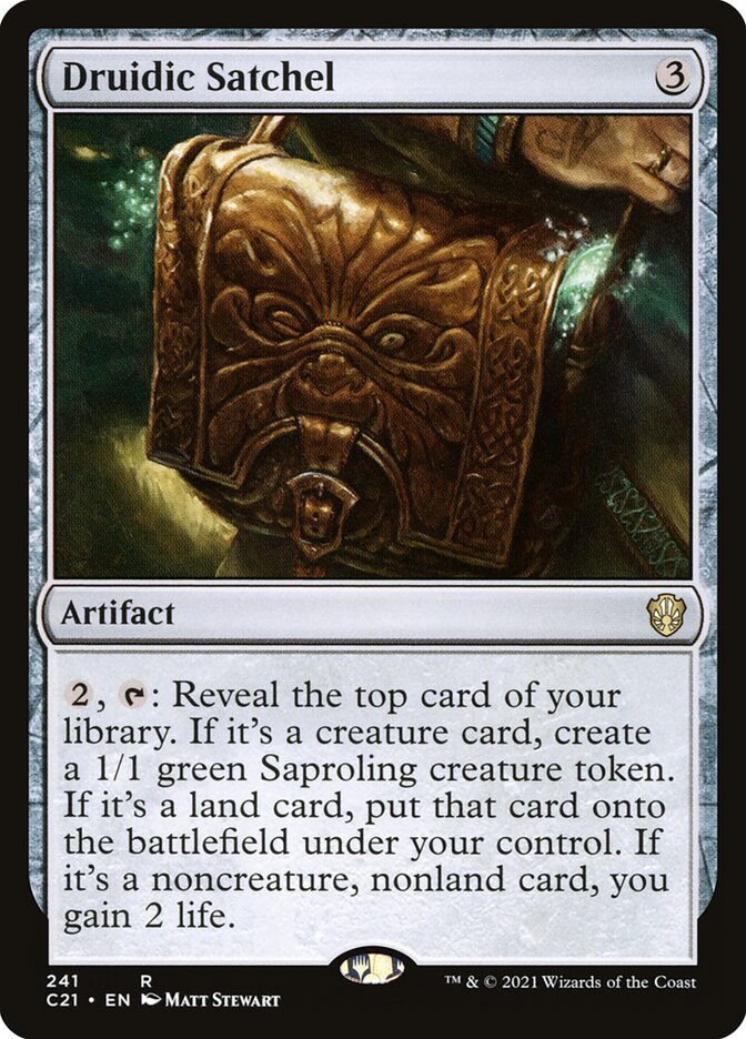 Druidic Satchel card front