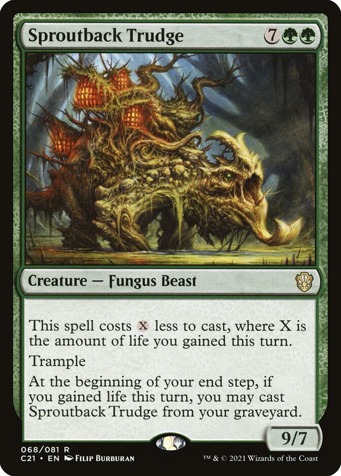 Sproutback Trudge card front
