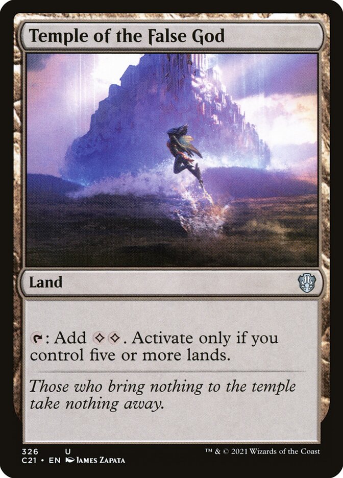 Temple of the False God card front