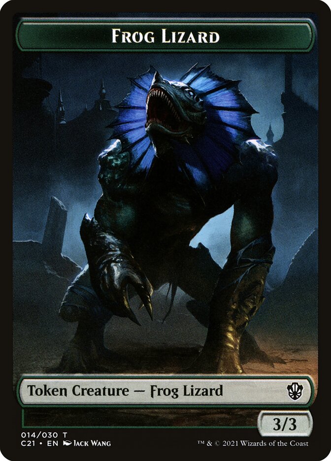 Frog Lizard card front