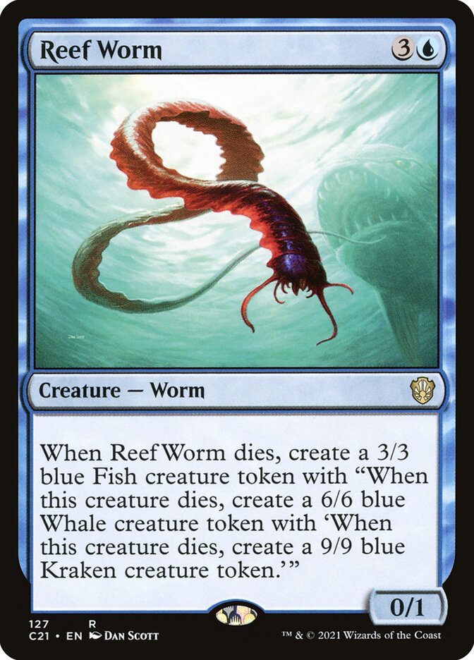 Reef Worm card front