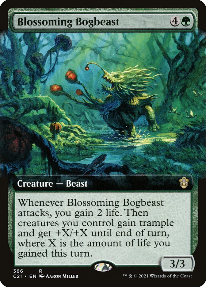 Blossoming Bogbeast card front
