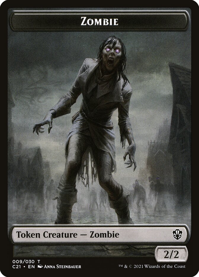 Zombie card front