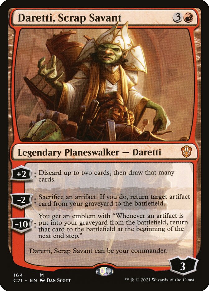 Daretti, Scrap Savant card front
