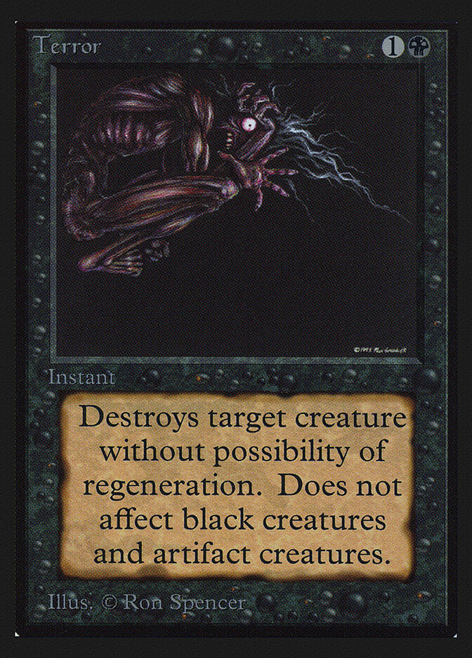 Terror card front