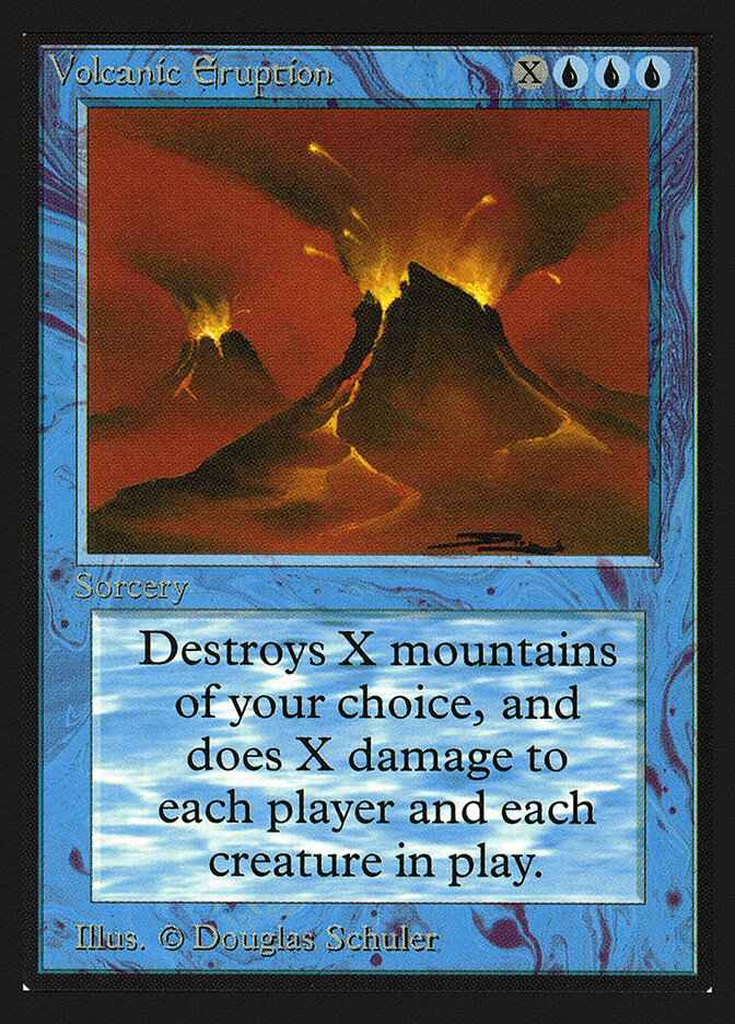 Volcanic Eruption card front
