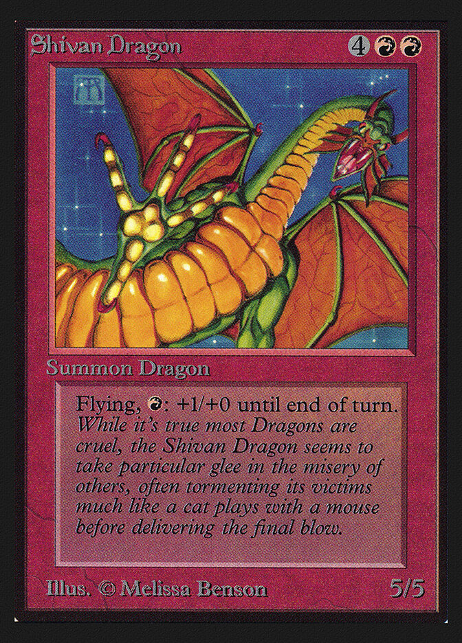 Shivan Dragon card front