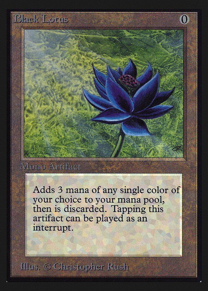 Black Lotus card front