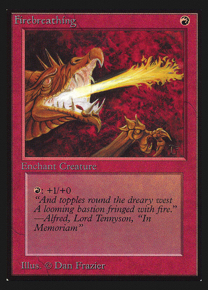 Firebreathing card front